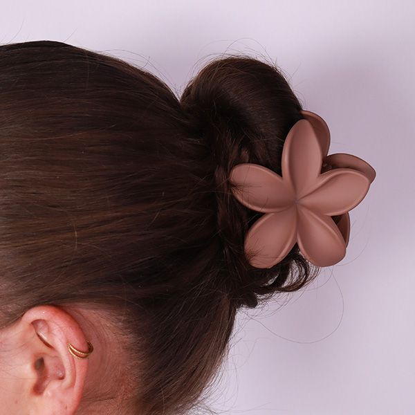 Matte Flower Hair Clip Large